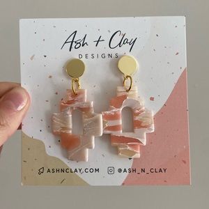 Ash and Clay Handmade Earrings